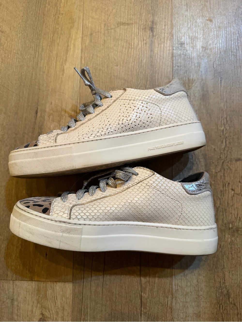 P448 Thea Platform Sneakers | Python Roccia - Picture 5 of 11